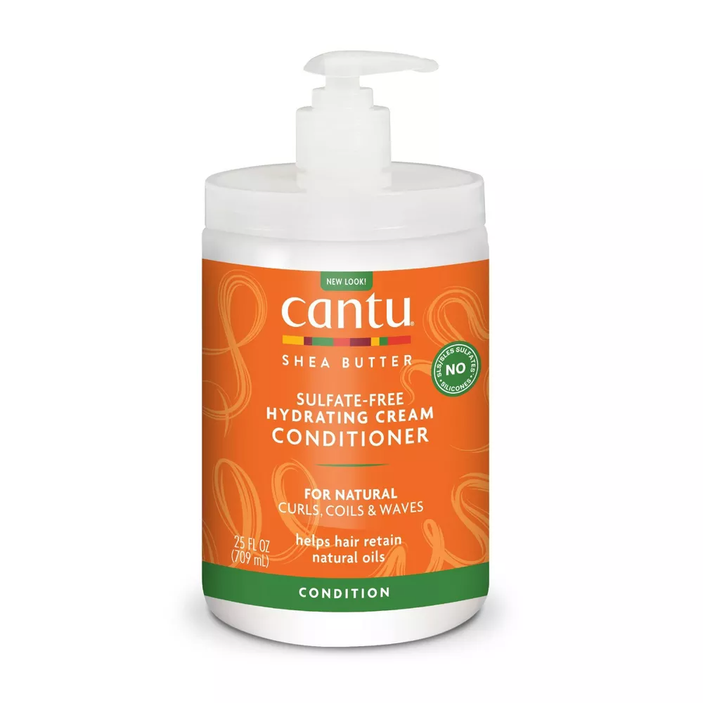Cantu Natural Hair Conditioner Hydrating Cream Conditioner, 25 Oz